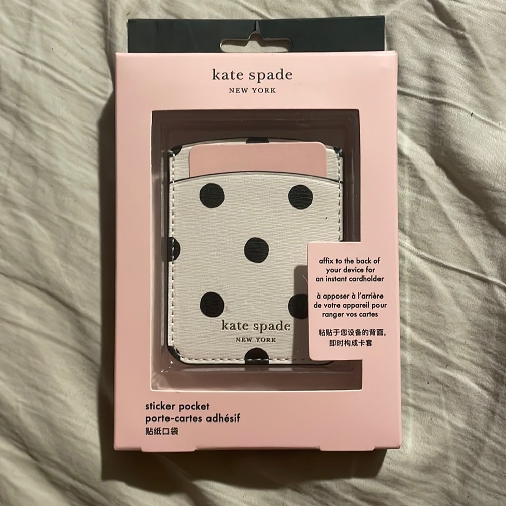 Kate Spade Polka Dot Sticker Pocket